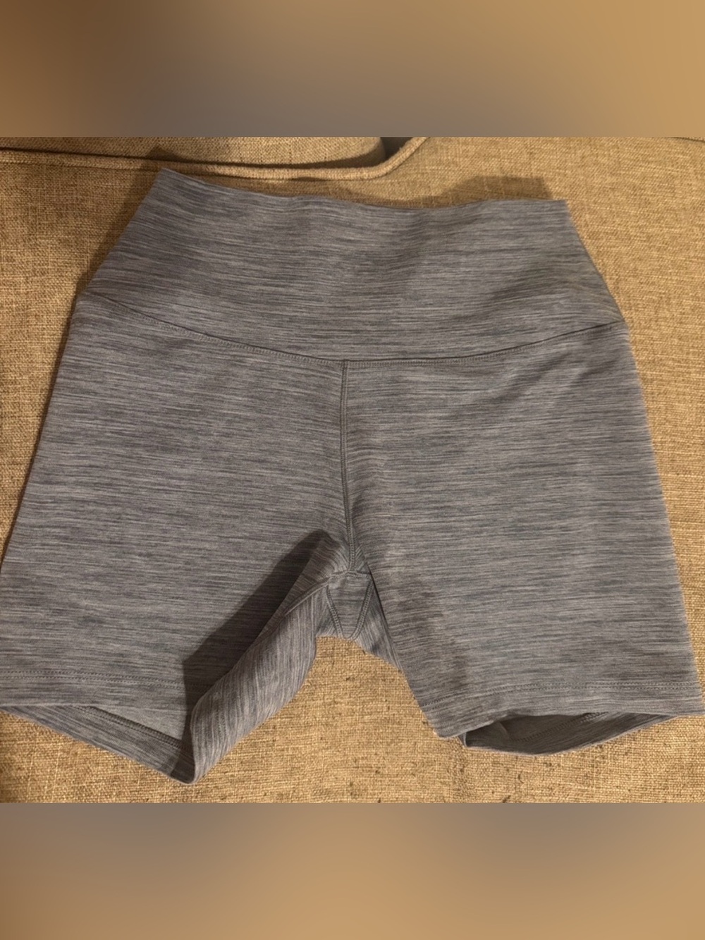 Nike Women's High-Rise Bike Shorts in Heather Gray